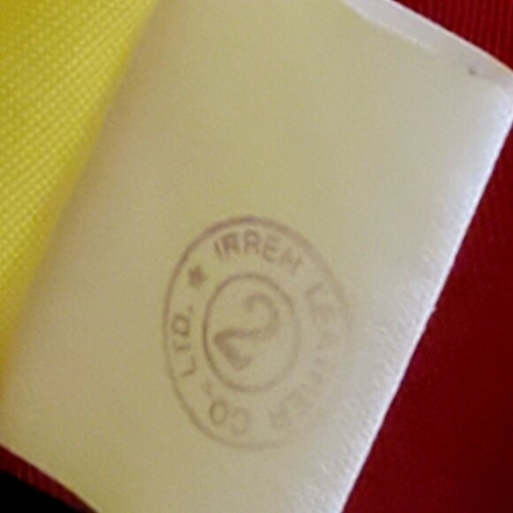 Vintage McDonalds Racing Team Large Leather Bomber Jacket Black Red Yellow - Picture 9 of 16